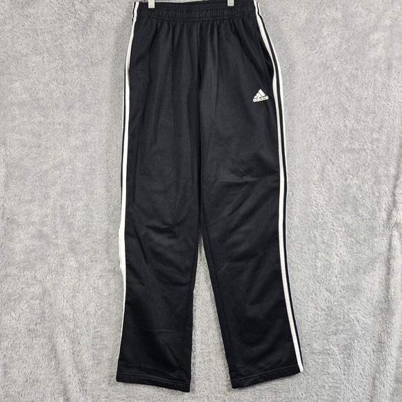 Other - Adidas Mens Black White 3 Stripe Athletic Track Pants Joggers Size Medium